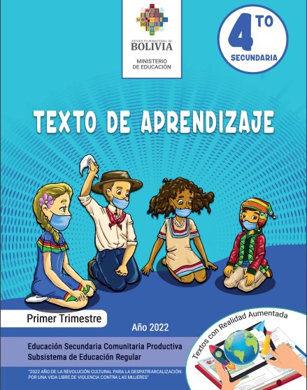 libro 4to de secundaria texto de aprendisaje ministerio de educacion bolivia primer trimestre 2022