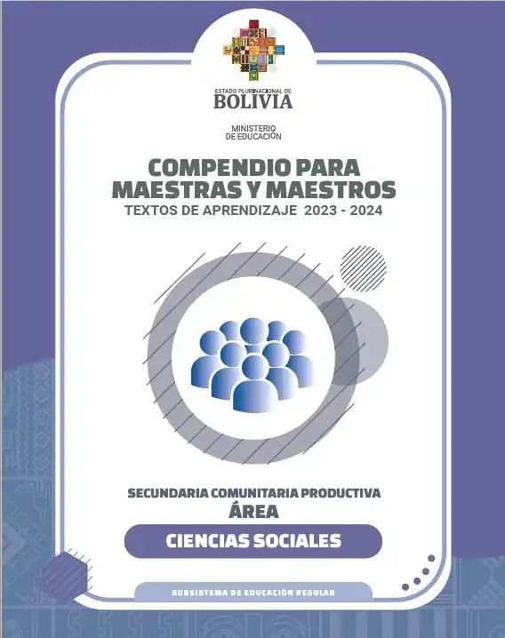 Libro de Ciencias Sociales MInisterio de Educacion Bolivia