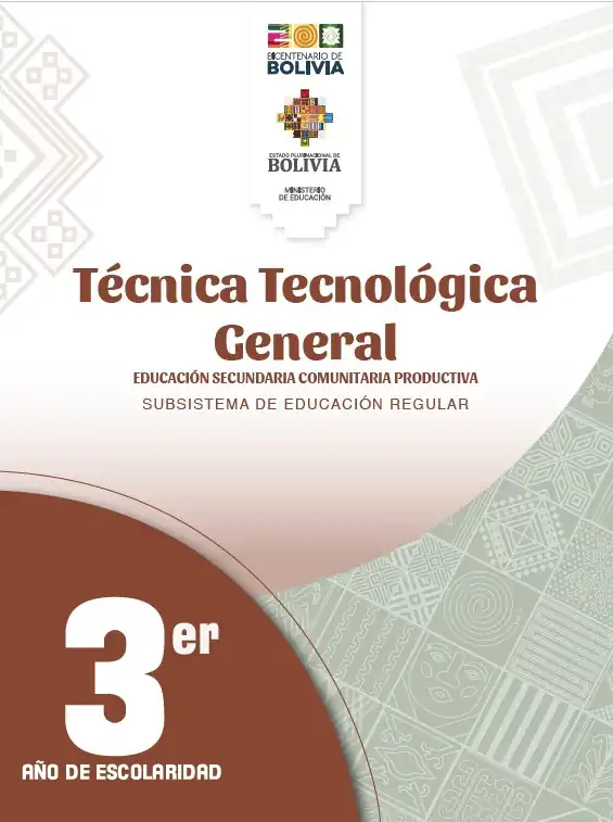 Texto de Aprendizaje 3ro de Secundaria TECNICA TECNOLOGICA