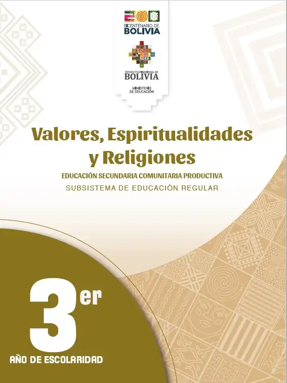 Texto de Aprendizaje 3ro de Secundaria VALORES Y RELIGION