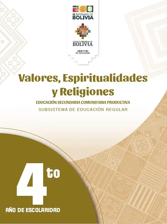 Texto de Aprendizaje 4to de Secundaria VALORES Y RELIGION
