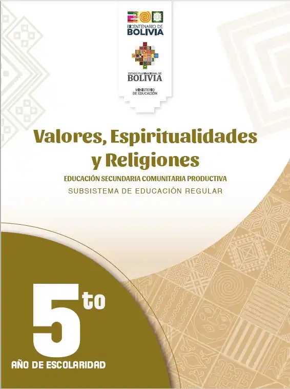 Texto de Aprendizaje 5to de Secundaria VALORES Y RELIGION