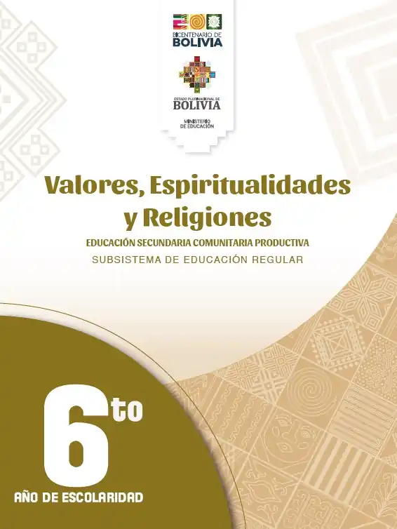 Texto de Aprendizaje 6to de Secundaria VALORES Y RELIGION